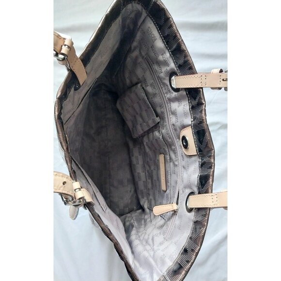 Michael Kors Metallic Mirror Leather Straps Tote Bag - Picture 4 of 8